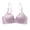 Purple, variant on Women's Bra Seamless Push Up V-Neck Solid Color Breathable Underwire Adjustable Straps Sport Outside Indoor Everyday Comfort Wear