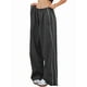thumbnail image 1 of Pantalones de Paracaídas para Mujer, Pantalones Holgados de Pierna , Pantalones Deportivos con Cintura Elástica Y2K, Pantalones Deportivos, Ropa de Calle Gris Oscuro L, 1 of 9