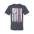 thumbnail image 2 of Survivor Awareness Flag Awareness Men's Graphic T-Shirt, Vintage Heather Blue, 2XL, 2 of 3