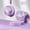 Purple, variant on 2025 new foldable mist fan with 110° adjustable angle, USB rechargeable humidifying cooling fan, assorted colors plus free lanyard. Perfect for indoor & outdoor use, ideal summer gift for mom.