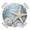 Blue, variant on Coastal Starfish Round Tablecloth for 55-60 Inch Tables,Fitted Table Cover with Elastic Edge,Beach Summer Starfish Nautical Shell Blue Waterproof Outdoor Table Cloth Protector for Patio Garden Dinner