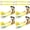 Yellow, variant on 4 Pack Tie Down Straps for Kit, 2 Inch Ratchet Straps with Snap Hooks Heavy Duty 8ft, 11000 LBS Break Strength, 36 Inch Axle Straps for , , UTV