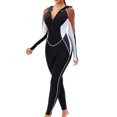 thumbnail image 1 of Aislor Muslim Swimwear for Women Burkini One Piece Swimsuit Modest Full Body Cover Sun Protection Bathing Suit Brown M, 1 of 4