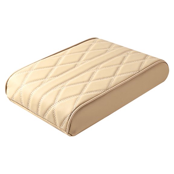 WNFJR Car Armrest Pad, Memory Foam Support, Universal Fit Interior Accessory, Leather Elbow Rest Cover