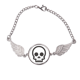 thumbnail image 1 of esqueleto clásico chat  Pulsera pulsera pulsera alas de ángel pulsera, 1 of 3