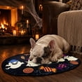 thumbnail image 4 of Aoznliie Door Mat, Halloween Pumpkin Ghost Decorative Welcome Mat for Front Door, 24x16 inch Non Slip Entryway Rug, Multicolor, 4 of 7