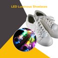 thumbnail image 3 of Cordones LED iluminados para zapatos, ideales para correr de noche y actividades nocturnas, disponibles en azul brillante, longitud de 120 cm., 3 of 6