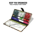 thumbnail image 4 of WIRESTER PU Leather Car Registration and Insurance Holder, Car Document Holder, Vehicle Registration and Insurance Card Holder, Wallet Vehicle Paperwork Organizer - Black Yellow Leopard, 4 of 7