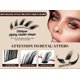 thumbnail image 3 of Zhuge 1 caja de extensiones de pestañas postizas, extensiones de pestañas DIY,reutilizables, para pestañas postizas en forma de C, incluye pinzas y pegamento (DIY-SET-217 negro), 3 of 3