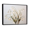 thumbnail image 2 of Designart "Dreamy Beige Snowdrop Scene I" Snowdrops Floater Framed Canvas Wall Art, 2 of 5