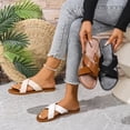 thumbnail image 6 of Willtoo Women Comfortable Flat Beach Sandals With Wide Straps For Outdoor Spring Summer 2026, Ladies Casual Wrap Around Open Toe Shoes, 6 of 6