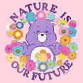 thumbnail image 2 of Junior's Care Bears Nature Is Our Future Harmony Bear  Graphic Tee Light Pink Large, 2 of 3