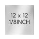thumbnail image 1 of Placa de acero inoxidable YLNGUS 304 305x305x3 mm con película, 1 of 7