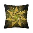 thumbnail image 1 of ZICANCN Shining Gold Star Decorative Throw Pillow Covers, Bed Couch Sofa Decorative Knit Pillow Covers for Living Room Farmhouse, 26"x26", 1 of 8