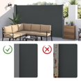 thumbnail image 6 of Macrout 118" x 63" Outdoor Privacy Screen, Retractable Side Awning for Patio & Balcony. Deck, Porch, Garden, Grey, 6 of 10