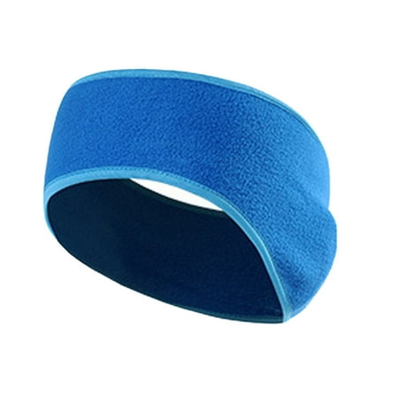 

1111Fourone Ear Muffs Winter Headbands Clothing Accessory Fleece Ears Warming Covers Stretch Sport Earmuff Cycling Headband for Outdoor Wear Blue