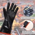 thumbnail image 6 of 14 Inch Heat Resistant Waterproof BBQ Grill Gloves, Food Grade Neoprene Insulated Oven Mitts for Kitchen Cooking and Barbecue Use, 6 of 6