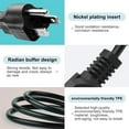 thumbnail image 3 of 3-Prong TV Power Cord Cable for LG TV 42LG50 42LK450 32LG30 42CS570 42LK520 32LV2500 42LF11 42LG20 42LG30 42LG30DC 42LG70 42LK550 55LW5600 55LW5300 55LW5700 55LW6500 & More Replacement Power Cord, 3 of 10