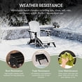 thumbnail image 4 of WestinTrends Outdoor Ottoman, Patio Adirondack Ottoman Foot Rest, All Weather Poly Lumber Folding Foot Stool for Adirondack Chair, Widely Used for Outside Porch Pool Lawn Backyard, Black, 4 of 16