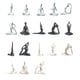 thumbnail image 4 of Decoración chica de yoga Bearachild cerámica portátil elegante inmarcesible hogar, 4 of 6
