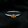 thumbnail image 3 of Rosec Jewels Baguette Citrine Promise Ring for Women - East West Ring - AAA Quality - with Jewelry Box, 925 Sterling Silver, US 9.00, 3 of 5