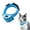 Blue, variant on Paipaitek Cat Shock Collar,Automatic Trainer Collar for Cats Prevent Meowing Designed,Sound Vibrate and Shock 3 Working Modes for Cats and Kittens - Waterproof & Rechargeable