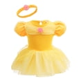 thumbnail image 2 of WIBACKER Infant Baby Girls Romper Tutu Dress 3-18M Princess Bodysuit Tulle Dresses with Headband Birthday Christmas Halloween Costume, 2 of 13