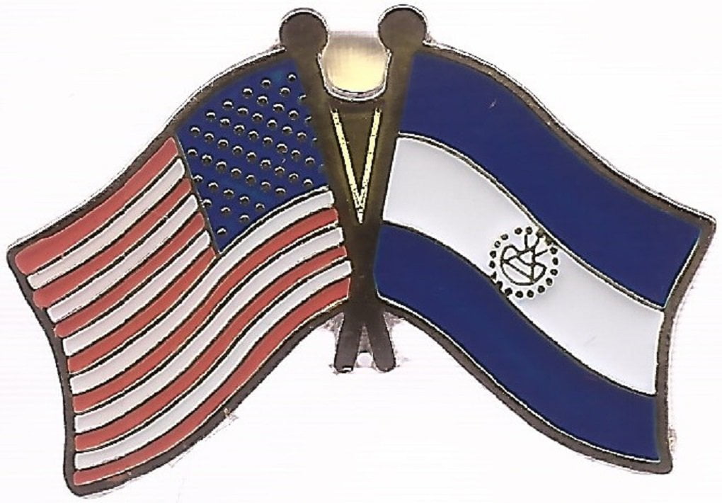 El Salvador Pin Flaggenpin Anstecknadel Button Sticker 