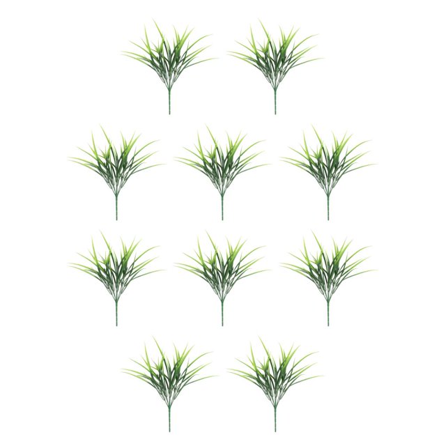 Bewildely Planta artificial fácil de limpiar para la decoración del hogar: elegantes flores y plantas de imitación de bajo mantenimiento 7 7 hierbas de primavera 10piezas