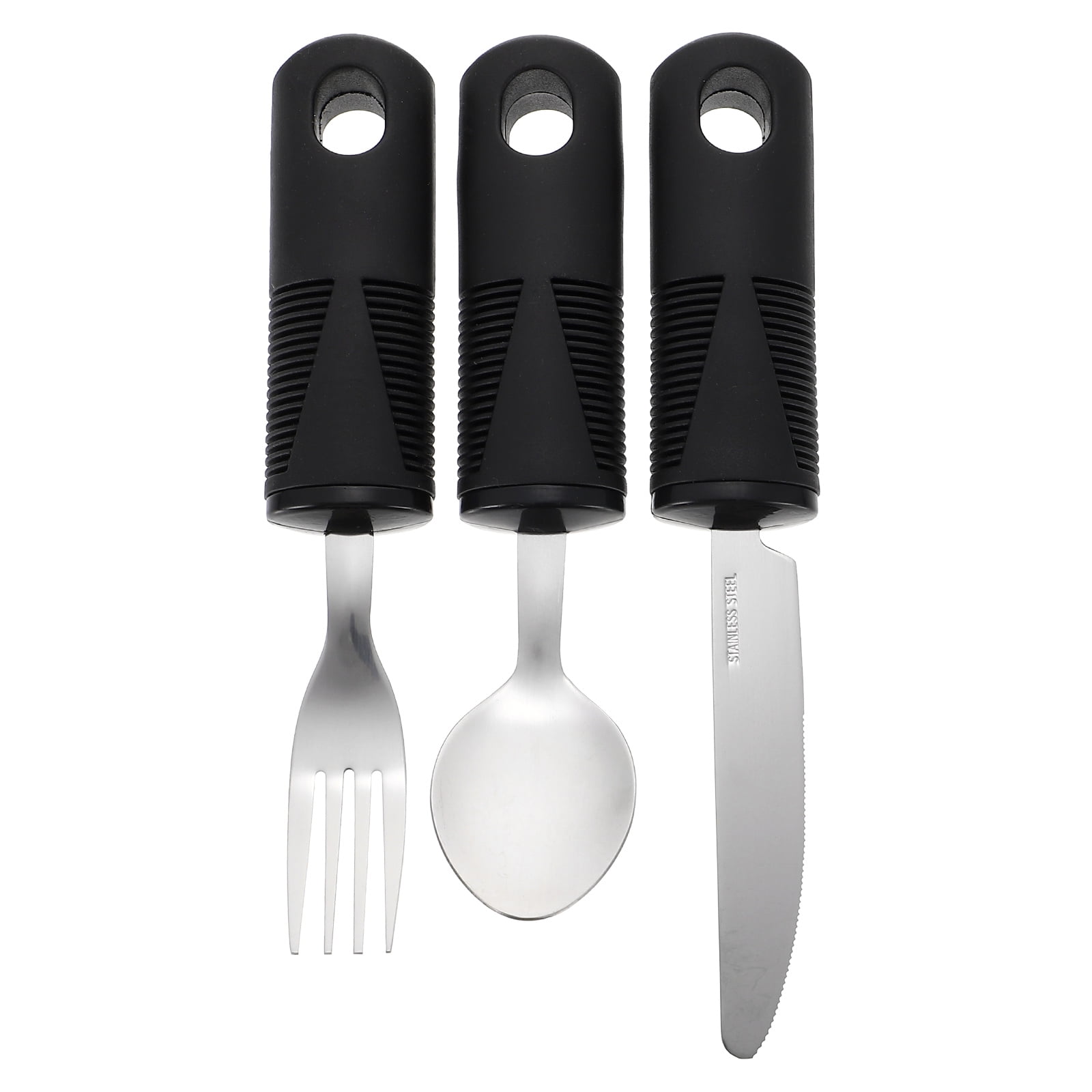 Homemaxs Utensils Adaptive Silverwarespoon Weighted Eating Fork Cutlery Disabled Adapted Feeding