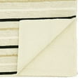 thumbnail image 3 of Fennco Styles Modern Striped Cotton Table Runner 16" W x 72" L - Black & White Woven Table Cover for Home Décor, Dining Table, Banquets, Family Gathering and Special Events, 3 of 3