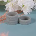 thumbnail image 2 of Anillo de silicona de 5 piezas, ideal para despedidas de soltero o soltera, ideal para mujeres y hombres (gris), 2 of 7