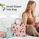 thumbnail image 2 of Small Diaper Bags Waterproof Travel Tote Mini Diaper Bag Multi-Function Small Diaper Bag Crossbody Bag(Leaf), 2 of 5