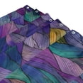 thumbnail image 3 of Yayeee Shower Curtain with Hooks 72"x72" Waterproof Fabric Bathroom Hanging Decor, Purple Waves Pattern, 3 of 5