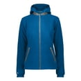 thumbnail image 3 of Holloway B19564753 Turnabout Reversible Hooded Jacket for Women, Royal & Carbon - Small, 3 of 3