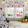 thumbnail image 6 of 2 Pack Valances for Windows, Watercolor Flowers Window Valances for Living Room/Bedroom/Bathroom, Farmhouse Spring Floral Botanical Light Filtering Kitchen Curtain Valance 54"W x18" L, 6 of 9