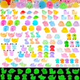 thumbnail image 1 of Mini animales de resina QAUYETM, set de 120 piezas que brillan en la oscuridad, 1 of 7