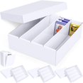 thumbnail image 1 of Caja de almacenamiento de tarjetas Leyzan de 3200 unidades con divisor, paquete de 4, 1 of 6