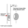 thumbnail image 4 of Dynasty Hardware Classic Rosette,Crystal Style Door Knob, Passage Function, Hall / Closet, Oil Rubbed Bronze, 4 of 5