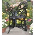 thumbnail image 3 of Flower House Chaise Papillon en Métal Intérieur Extérieur pour Patio et Jardin, Noir, 3 of 6