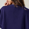 thumbnail image 6 of LEAVINGSUO Dresses for Women 2023 Fashion Women's Casual Over Sized Sweatshirt Long Sleeve Dress Round-Neck Ladies Patchwork Mini Dresses Purple L, 6 of 7