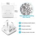 thumbnail image 2 of Outlet Covers (45 Pack) with Hidden Pull Handle Baby Proofing Plug Covers 3-Prong Child Safety Socket Covers Electrical Outlet Protectors Kid Proof Outlet Cap, 2 of 5