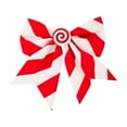 thumbnail image 4 of Christmas Bows 3 Pcs - 6.3 Inch Red and White Striped Holiday Bows for Wreaths, Gifts, Tree Decor, Candy Cane Themed Party, DIY Craft, and Festive Home Celebration Supplies, 4 of 7