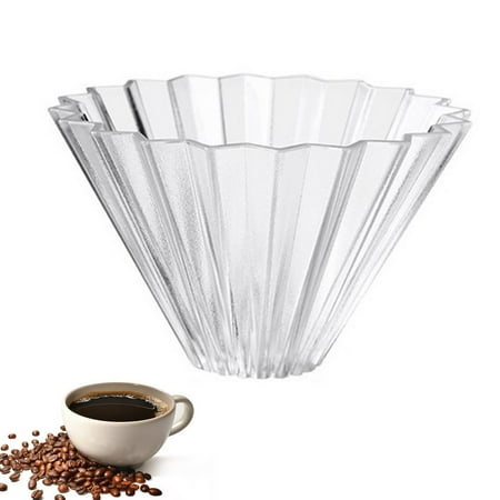 

Fovolat Pour Over Coffee Filter Holder Groove Design Cone Coffee Maker for Slow Drip Food Grade Resin Reusable Coffee Dripper Holders for Camp Travel Office Home Not Include Filters robust