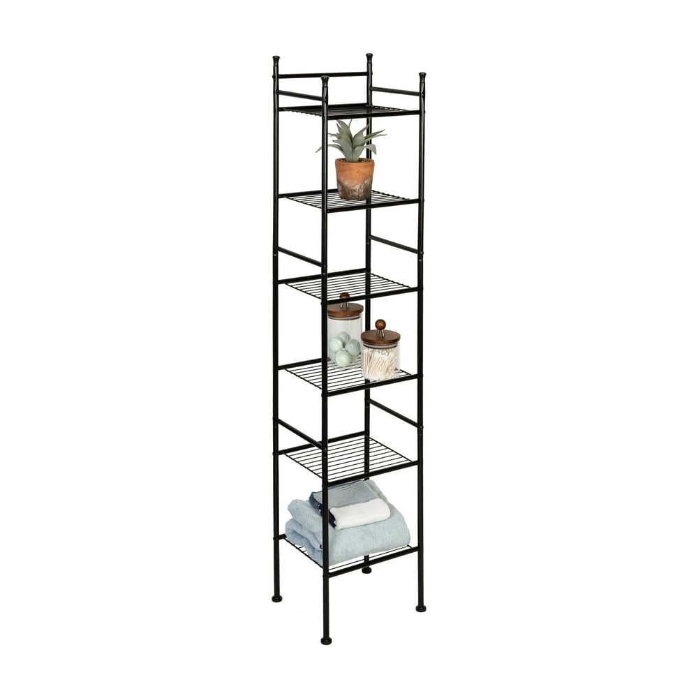 6Tier Bath Tower, Black