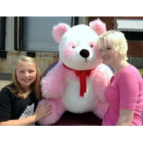Big Plush Giant Stuffed Pink Panda Soft Teddy Bear Made in USA