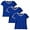 Royal/White, variant on Aquaguard Women's Soccer Ringer Fine Jersey T-Shirt (3 Pack)