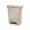 thumbnail image 3 of Slim Jim 18-Gallon Front Step Style Resin Step-On Container - Beige, 3 of 19
