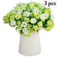 thumbnail image 1 of 3 Bunches Artificial Rose Elegant Simulated Flowers Fake Roses for Party Decor, 1 of 7