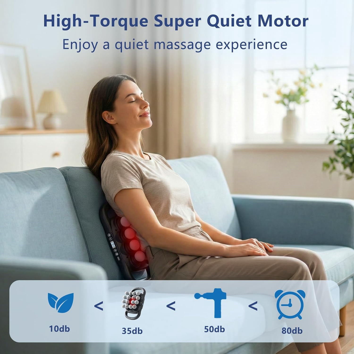 Deep Tissue Massage Gun with 9 Modes, 10 Interchangeable Heads, Portable and Wireless, Black Color